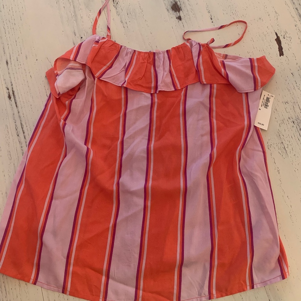 Pink Stripped Tank Top